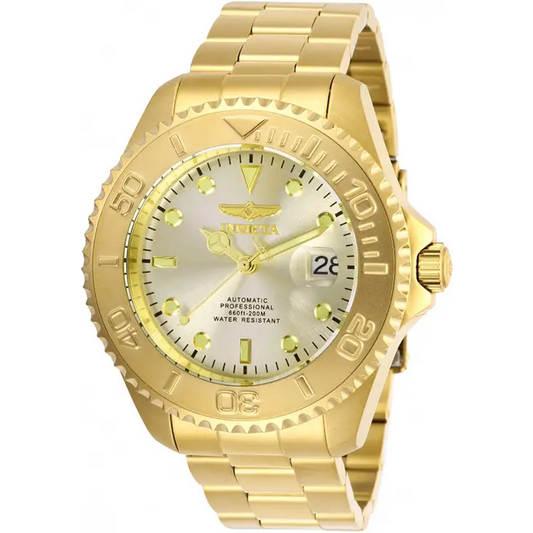 Invicta Men’s Pro Diver Automatic 200m Gold Tone Stainless