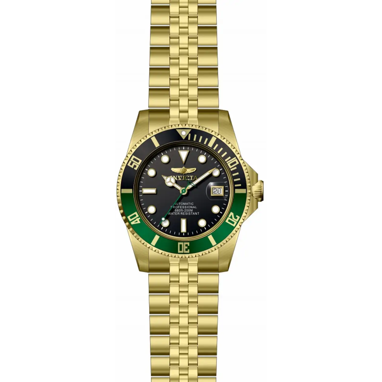 Invicta Men’s Pro Diver Automatic 200m Gold Tone Stainless