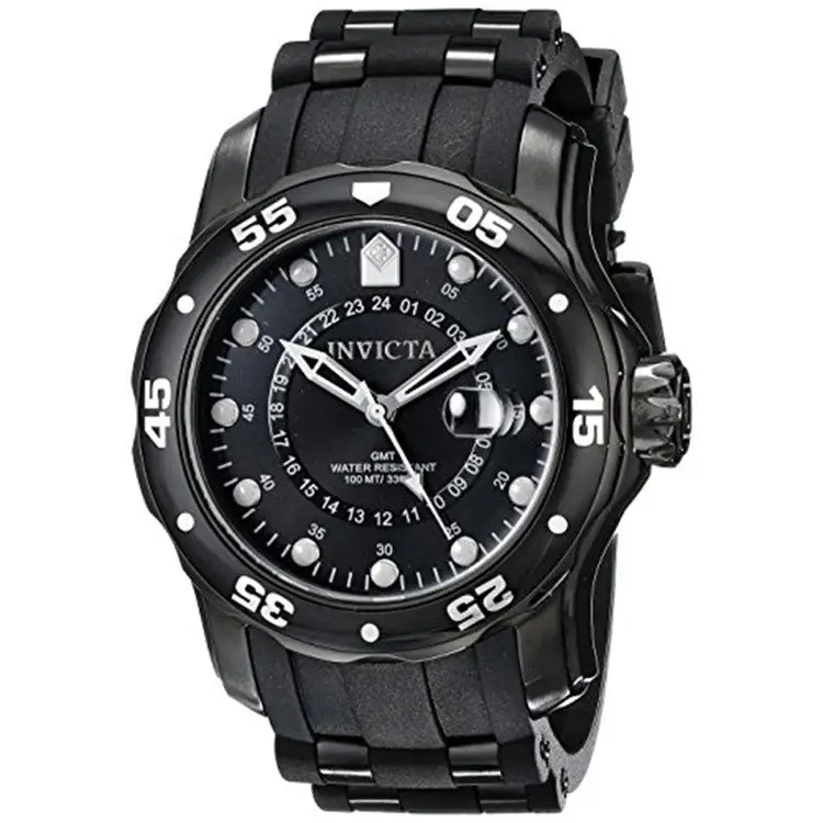 Invicta Men’s Pro Diver Black Dial Polyurethane Stainless