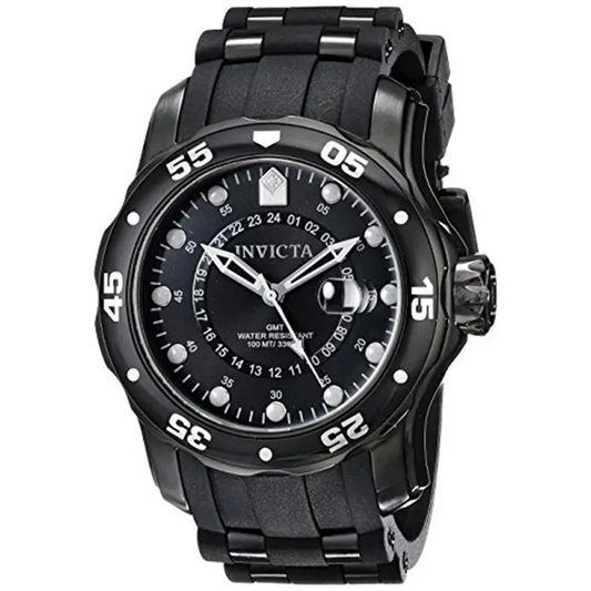 Invicta Men’s Pro Diver Black Dial Polyurethane Stainless