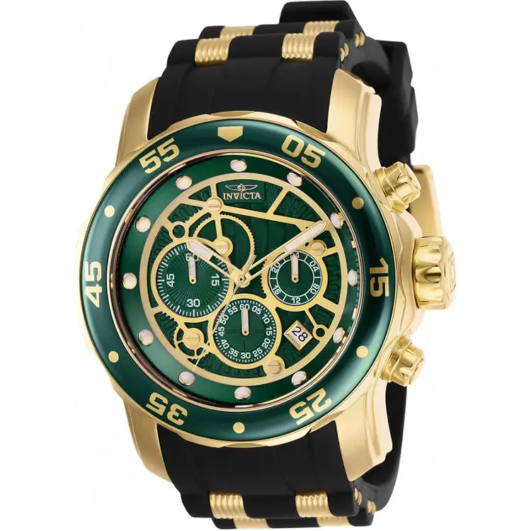 Invicta Men’s Pro Diver Chrono 100m Gold-Tone S. Steel