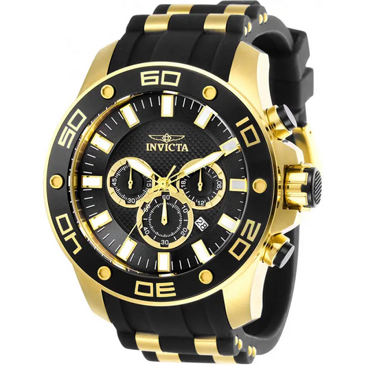 Invicta Men’s Pro Diver Chrono 100m Gold-Tone S. Steel