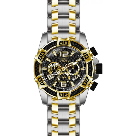 Invicta Men’s Pro Diver Chrono 100m Two-Tone S. Steel Black