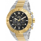 Invicta Men’s Pro Diver Chrono 100m Two-Toned S. Steel Black