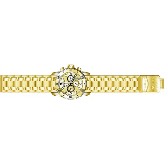 Invicta Men’s Pro Diver Chrono 200m Gold-Plated Stainless
