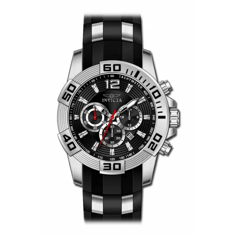 Invicta Men’s Pro Diver Chronograph 100m Black Silicone