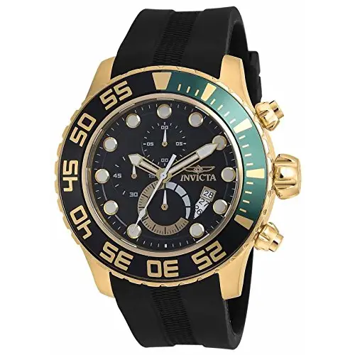 Invicta Men’s Pro Diver Chronograph 100m Gold Plated
