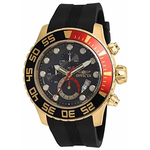 Invicta Men’s Pro Diver Chronograph 100m Gold Plated