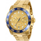 Invicta Men’s Pro Diver Chronograph 100m Gold Tone Stainless