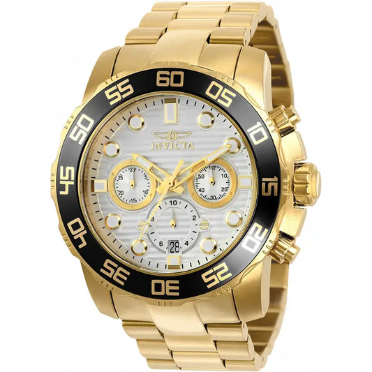 Invicta Men’s Pro Diver Chronograph 100m Gold Tone Stainless