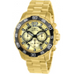 Invicta Men’s Pro Diver Chronograph 100m Gold Tone Stainless