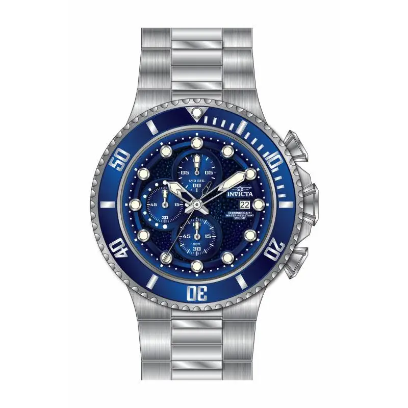 Invicta Men’s Pro Diver Chronograph 200m Blue Dial Stainless