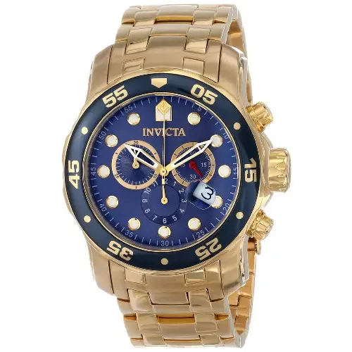 Invicta Men’s Pro Diver Chronograph 200m Gold Plated