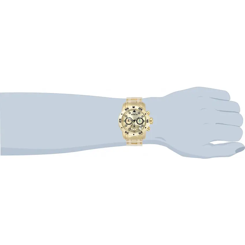 Invicta Men’s Pro Diver Chronograph 200m Gold Tone Stainless