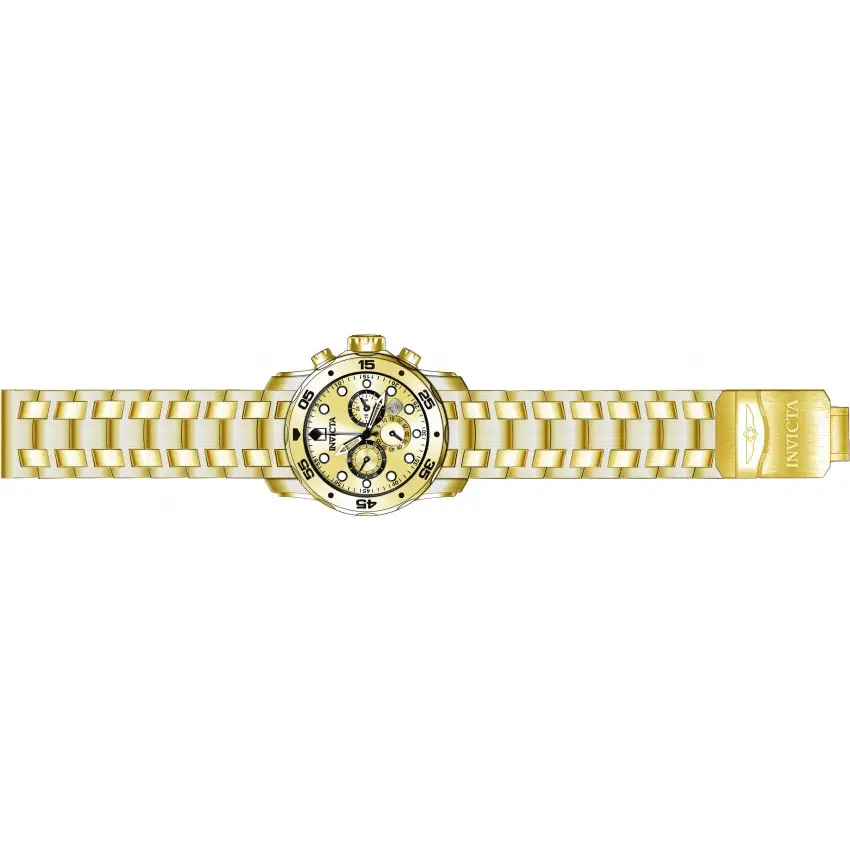 Invicta Men’s Pro Diver Chronograph 200m Gold Tone Stainless