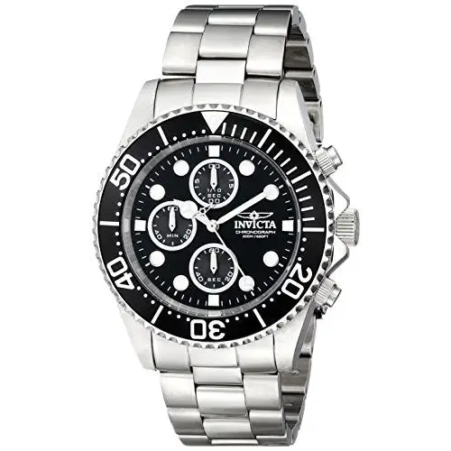 Invicta Men’s Pro Diver Chronograph 200m Silver Tone
