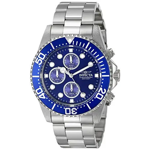 Invicta Men’s Pro Diver Chronograph 200m Silver Tone