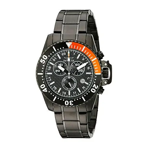 Invicta Men’s Pro Diver Chronograph Black Stainless Steel
