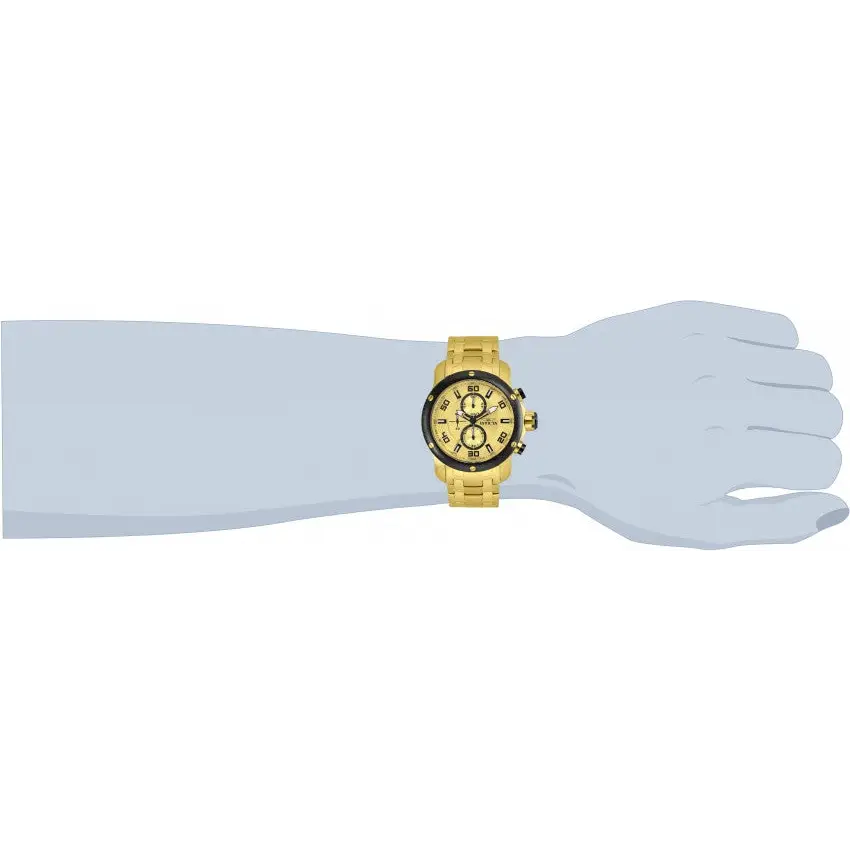 Invicta Men’s Pro Diver Chronoograph 100m Gold Tone