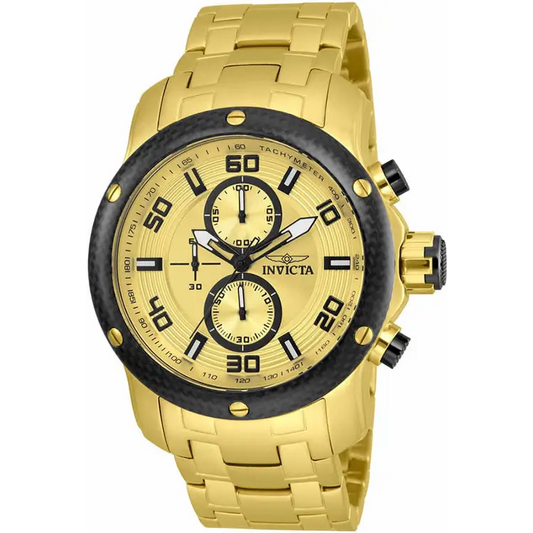 Invicta Men’s Pro Diver Chronoograph 100m Gold Tone