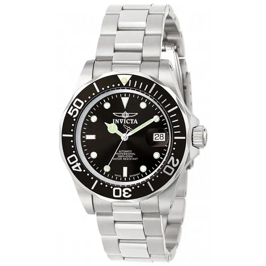 Invicta Men’s Pro Diver Date Display Black Dial Stainless