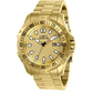 Invicta Men’s Pro Diver Quartz 100m Gold-Plated Stainless