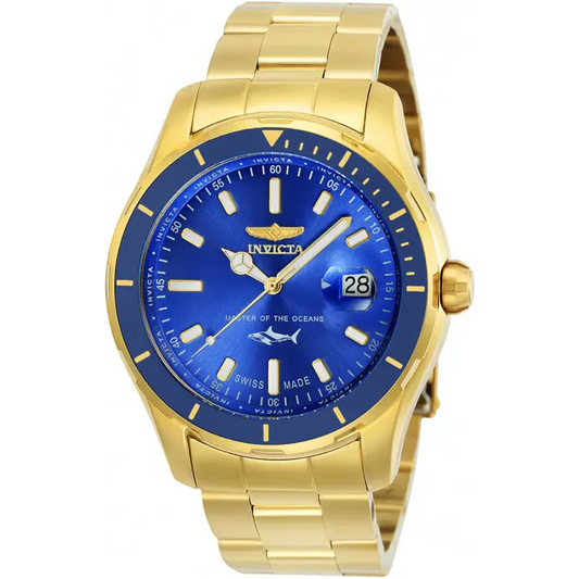 Invicta Men’s Pro Diver Quartz 100m Gold-Plated Stainless