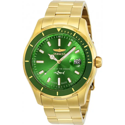Invicta Men’s Pro Diver Quartz 100m Gold Plated Stainless