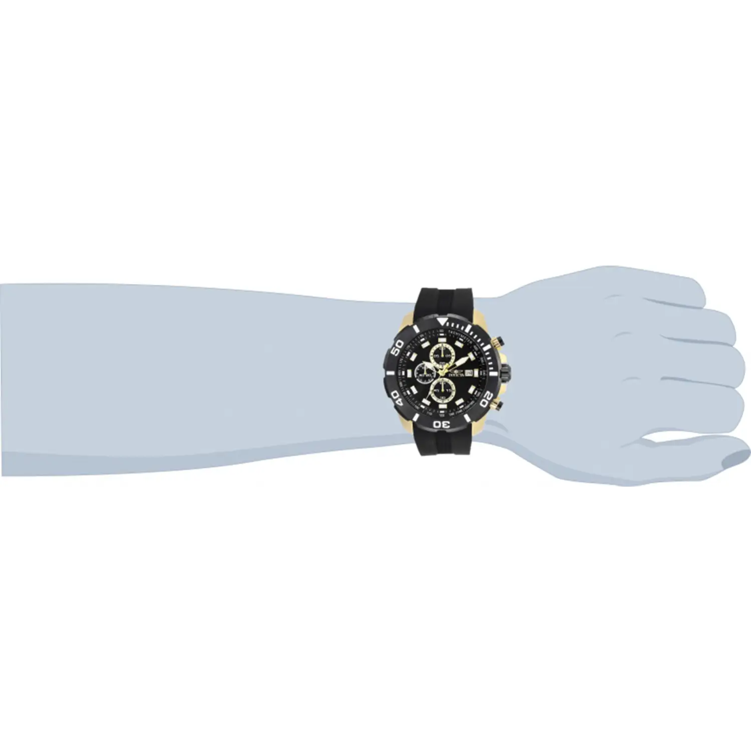 Invicta Men’s Pro Diver Quartz 100m Stainless Steel/Black