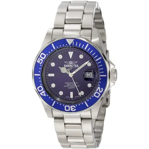 Invicta Men’s Pro Diver Quartz 200m Blue Dial Stainless