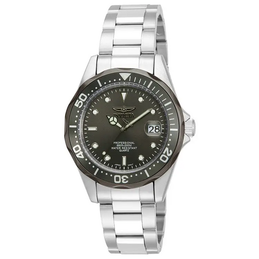 Invicta Men’s Pro Diver Quartz 200m Silver Tone Stainless
