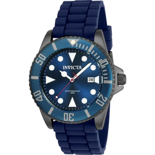 Invicta Men’s Pro Diver Quartz 3 Hand Blue Dial Watch 90306