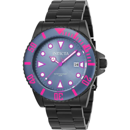 Invicta Men’s Pro Diver Quartz 3 Hand Greyish Blue Dial