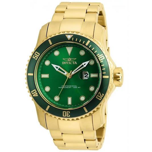 Invicta Men’s Pro Diver Quartz 300m Gold Plated Stainless
