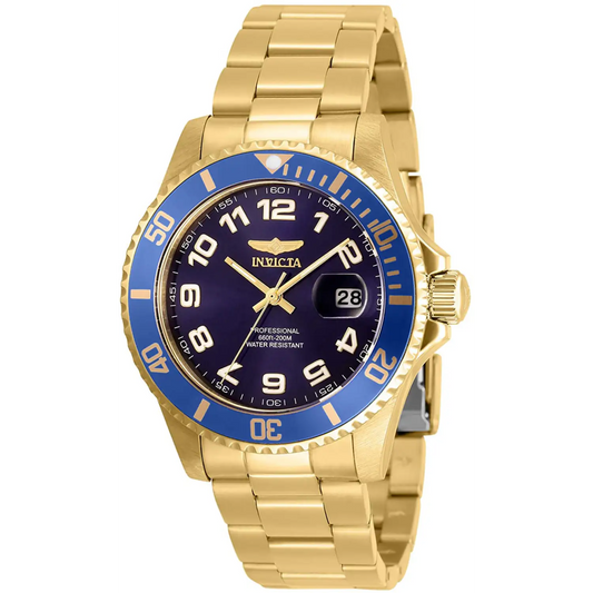 Invicta Men’s Pro Diver Quartz Black Dial Gold Tone