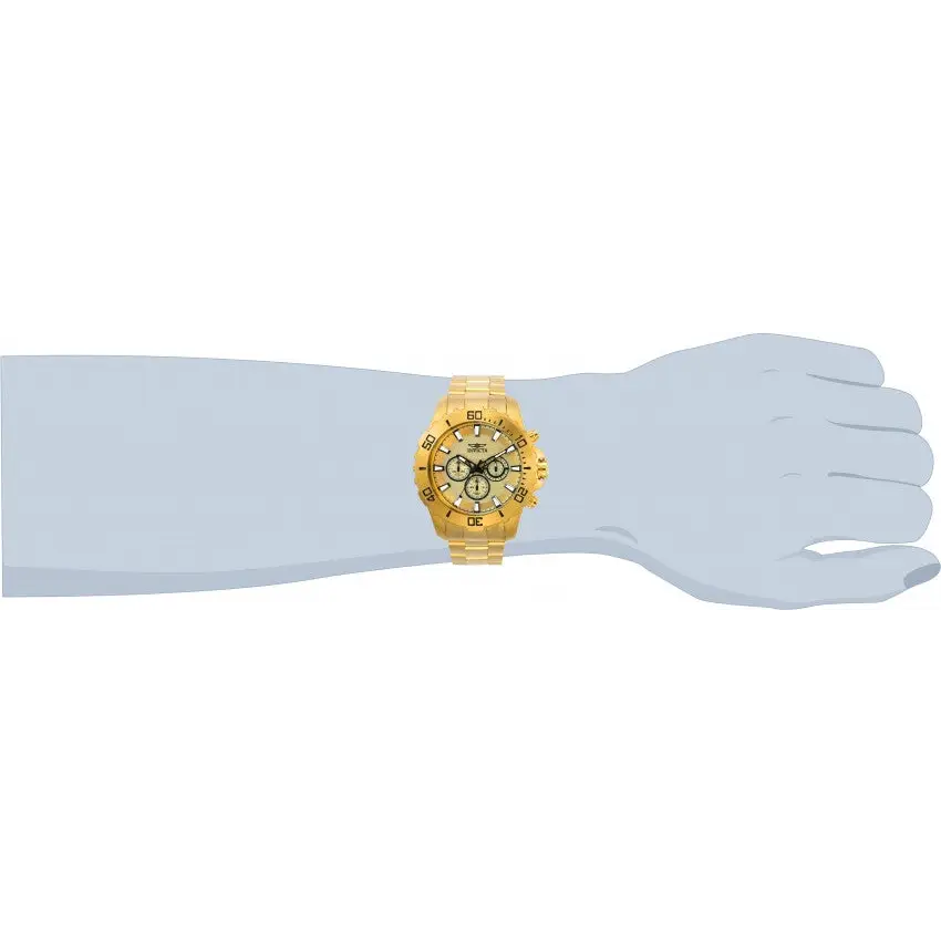 Invicta Men’s Pro Diver Quartz Chrono 100m Gold Tone