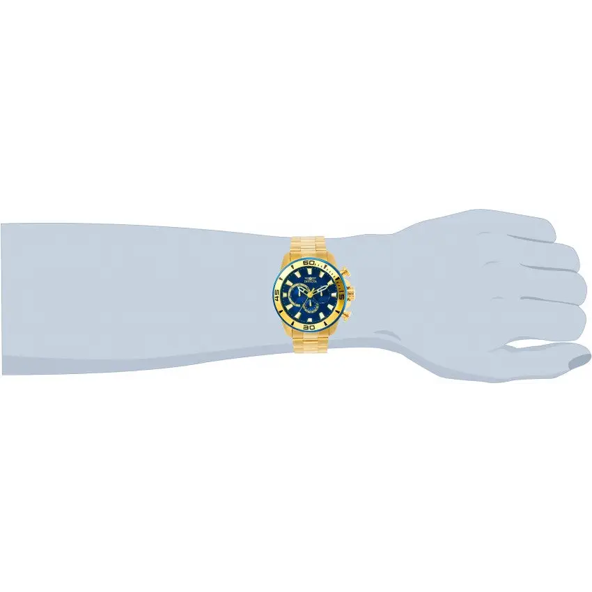 Invicta Men’s Pro Diver Quartz Chrono 100m Gold Tone