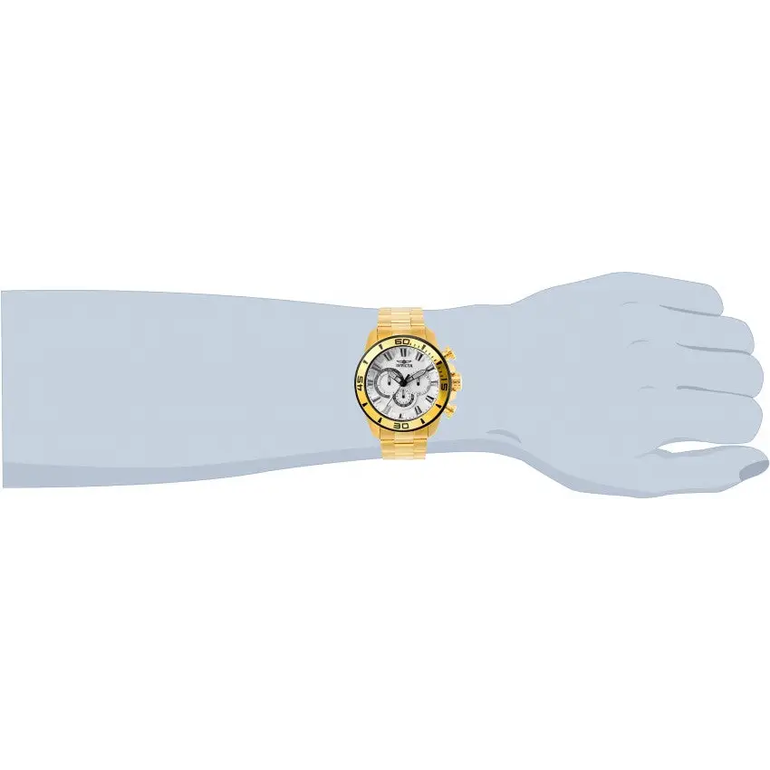 Invicta Men’s Pro Diver Quartz Chrono 100m Gold Tone