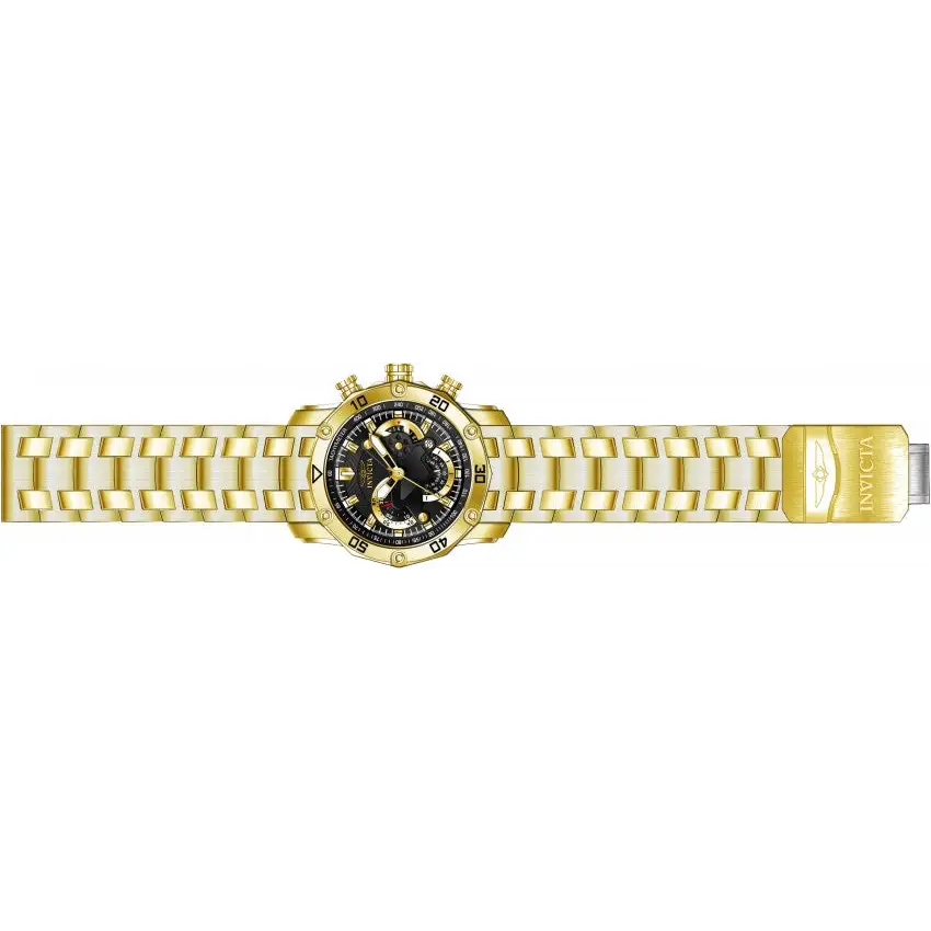 Invicta Men’s Pro Diver Quartz Chrono 100m Gold Tone