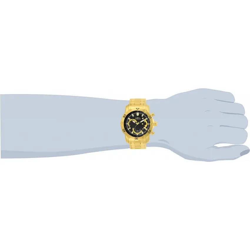 Invicta Men’s Pro Diver Quartz Chrono 100m Gold Tone