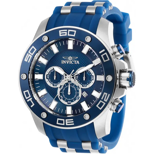 Invicta Men’s Pro Diver Quartz Chrono 100m S. Steel Blue