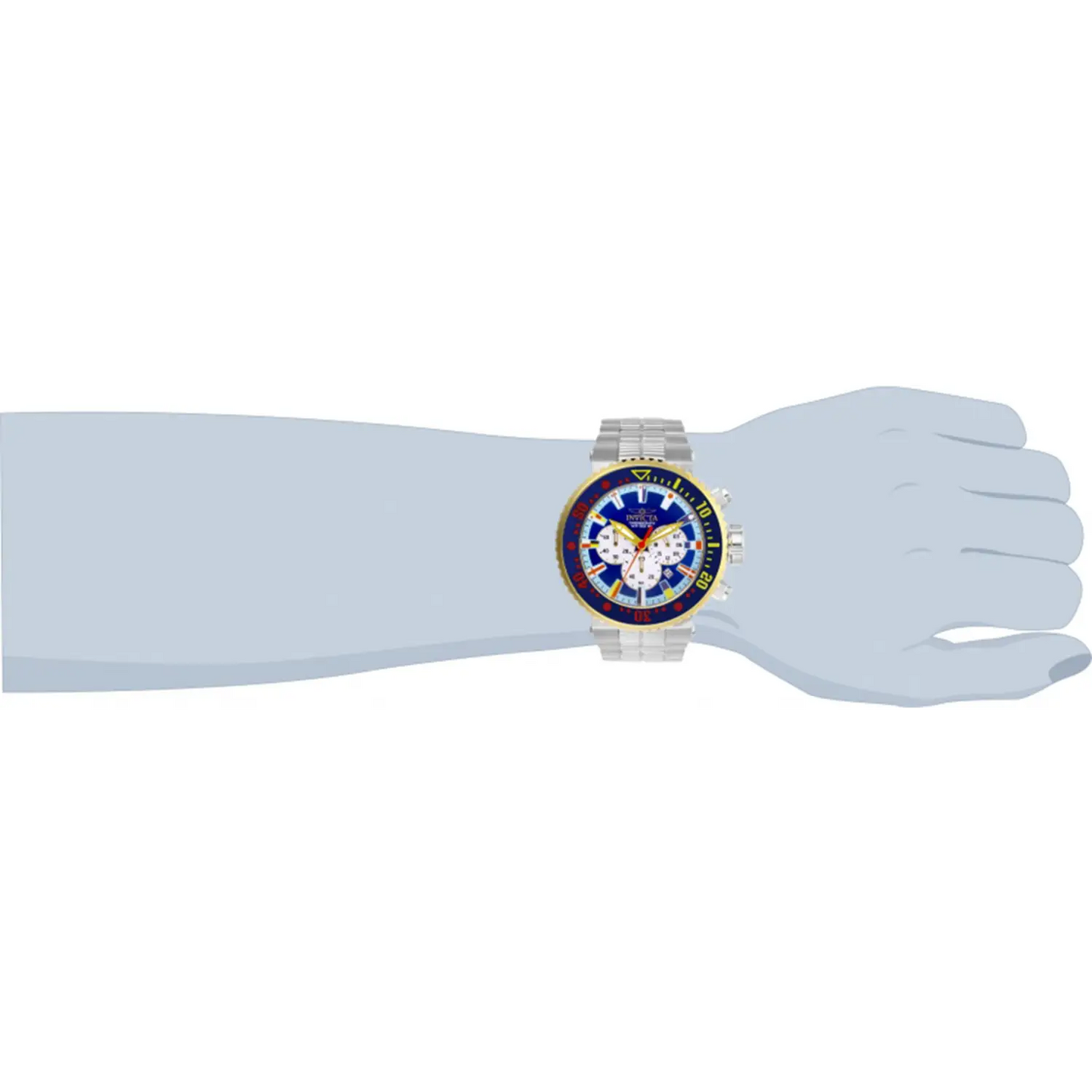 Invicta Men’s Pro Diver Quartz Chrono 500m Stainless Steel