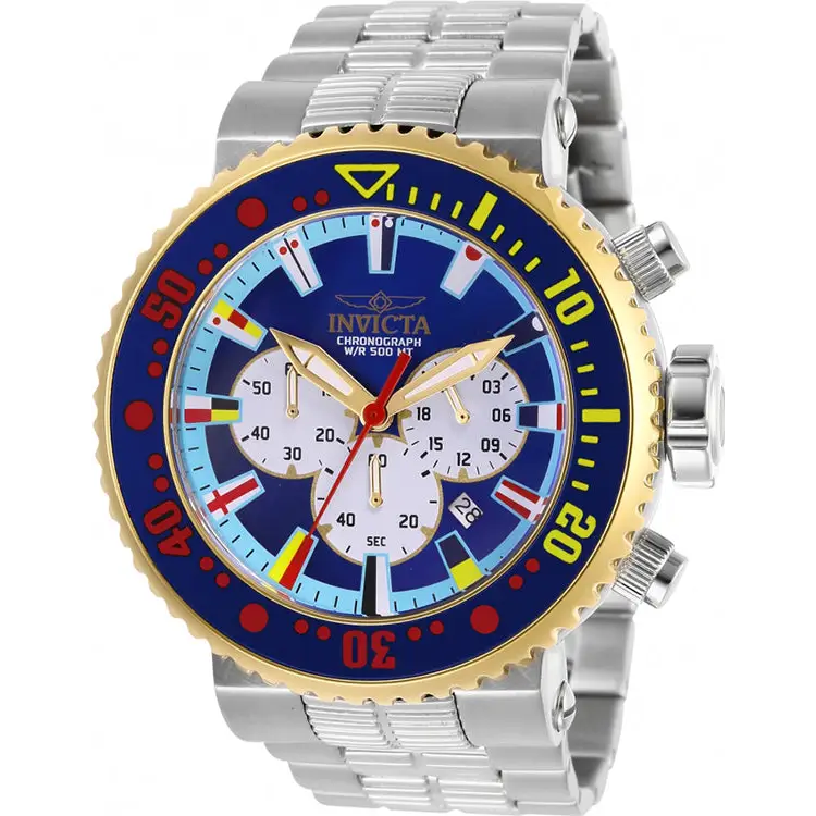 Invicta Men’s Pro Diver Quartz Chrono 500m Stainless Steel