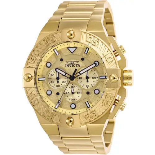 Invicta Men’s Pro Diver Quartz Chrono Gold-Plated Stainless