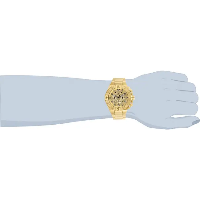 Invicta Men’s Pro Diver Quartz Chrono Gold-Plated Stainless