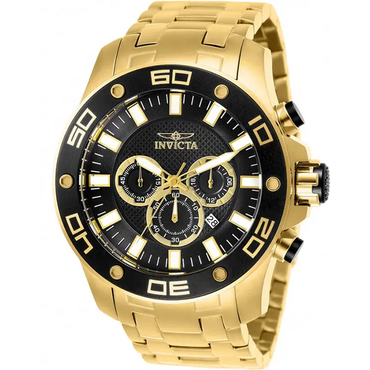 Invicta Men’s Pro Diver Quartz Chronograph 100m Gold-Plated
