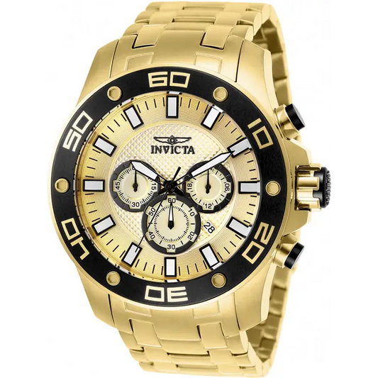 Invicta Men’s Pro Diver Quartz Chronograph 100m Gold-Plated
