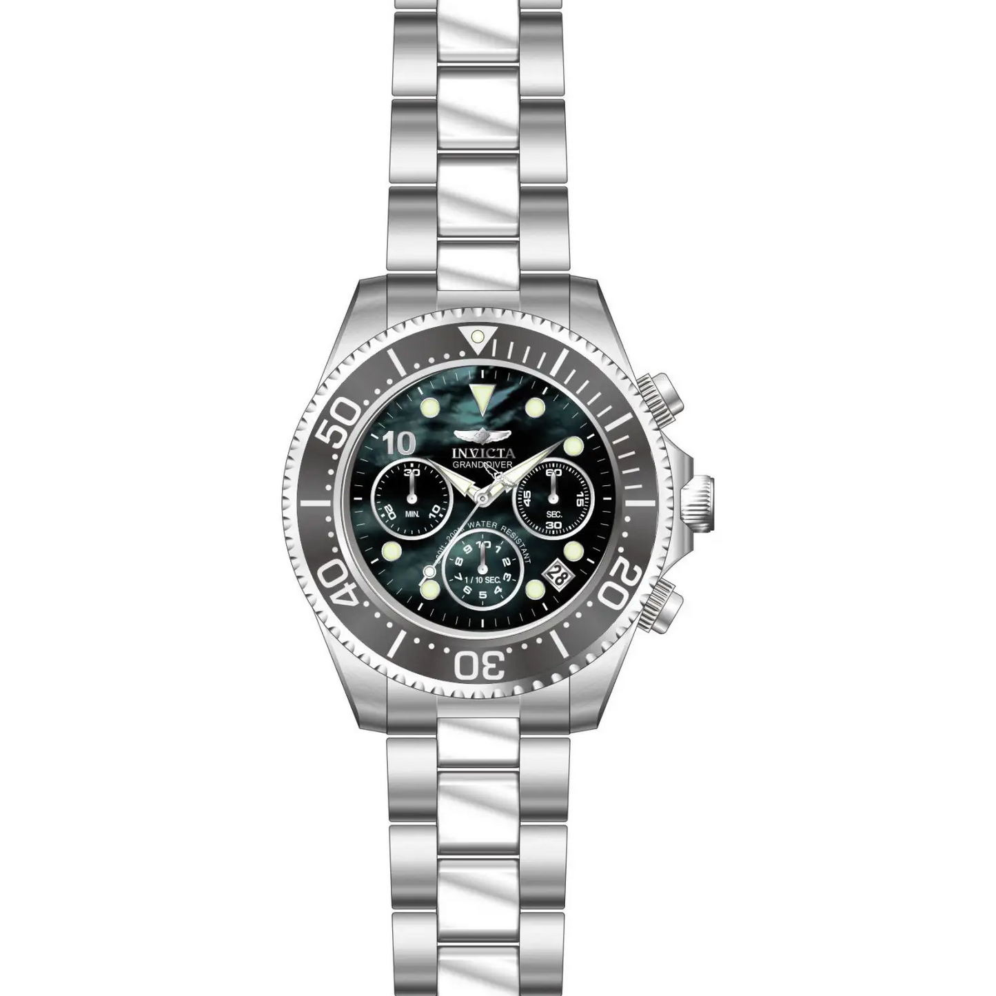 Invicta Men’s Pro Diver Quartz Chronograph Black Dial Watch