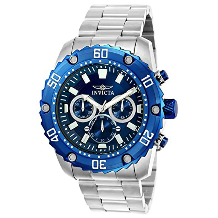 Invicta Men’s Pro Diver Quartz Chronograph Blue Dial Watch