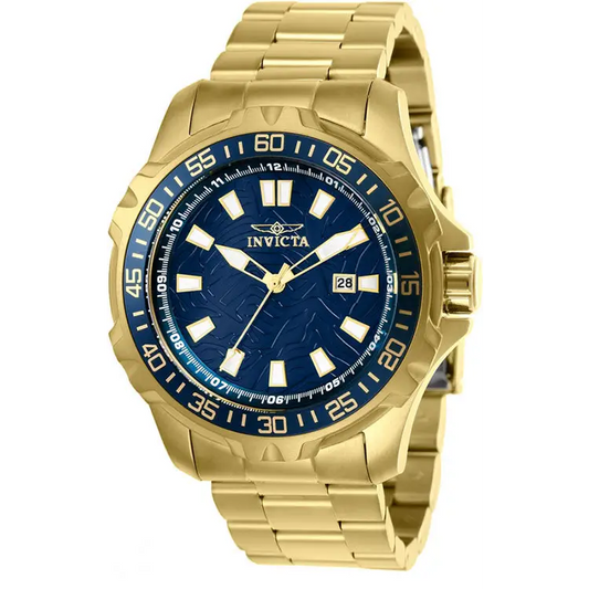 Invicta Men’s Pro Diver Quartz Gold Plated Stainless Steel